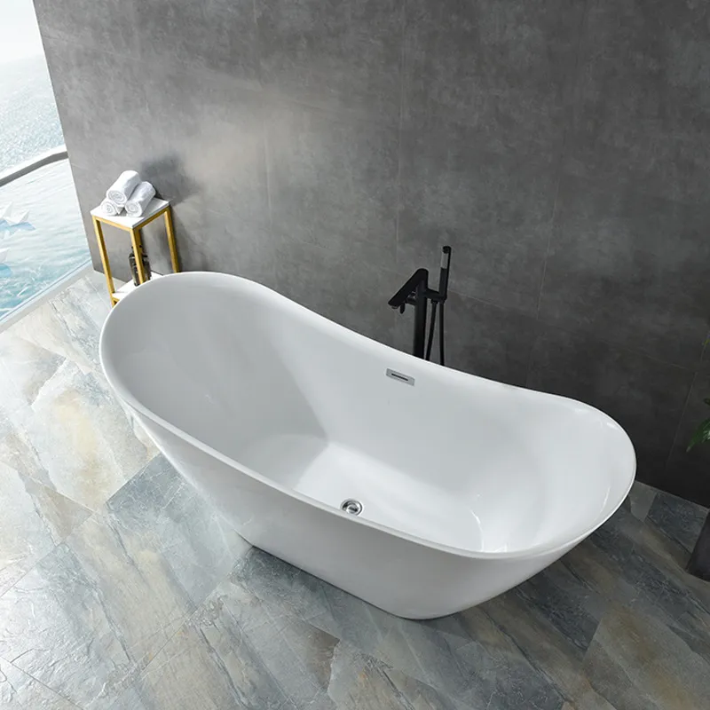 Freestanding Acrylic Ingot Bat - Home Bathroom Tub ulasan dan harga