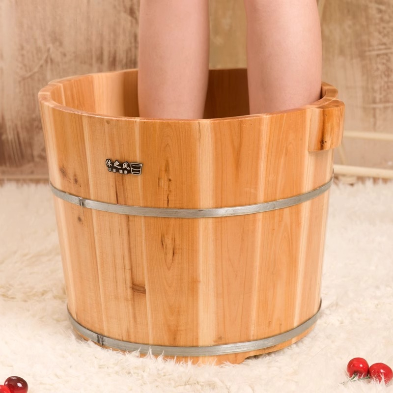 Wood Foot Soaking Tub Deep Ins - Home Bathroom Tub ulasan dan harga