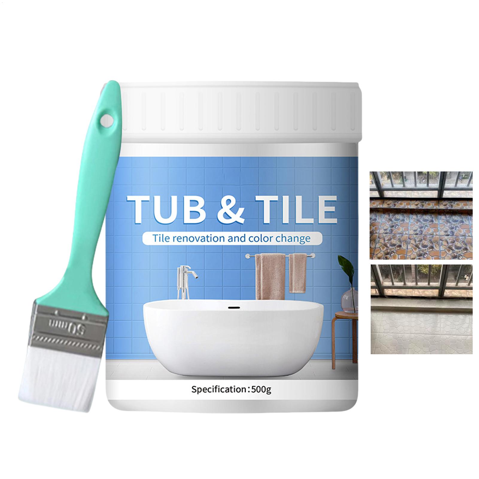 Bathroom Tile Paint Kit 500g W - Home Bathroom Tub ulasan dan harga