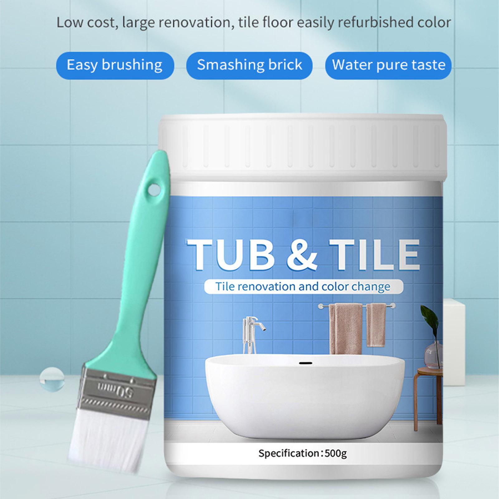 Bathroom Tile Paint Kit 500g W - Home Bathroom Tub ulasan dan harga