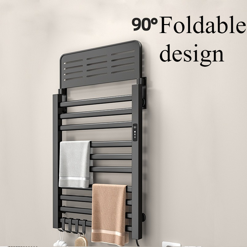 Metal Electric Heat Towel Rail - Home Bathroom Shelf ulasan dan harga