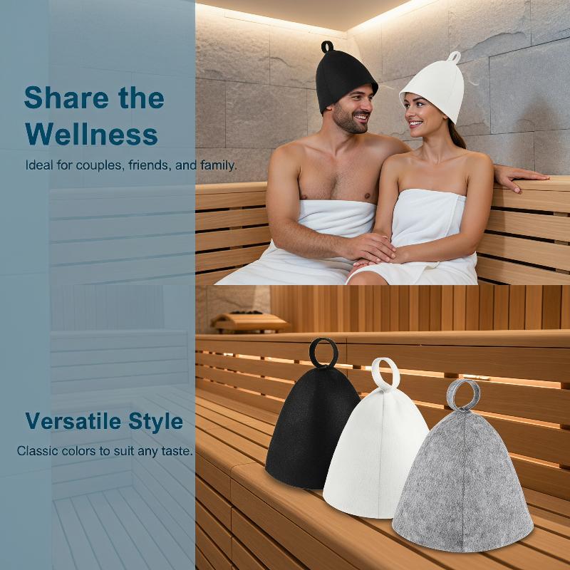 Soft Felt Sauna Hat Heat Resis - Jet Home Bathroom Accessories ulasan dan harga