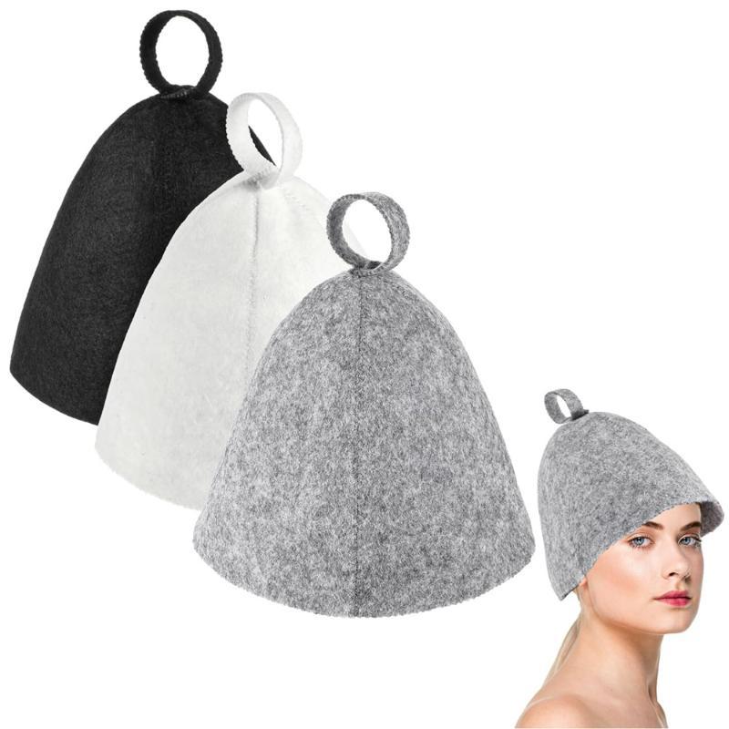 Soft Felt Sauna Hat Heat Resis - Jet Home Bathroom Accessories ulasan dan harga