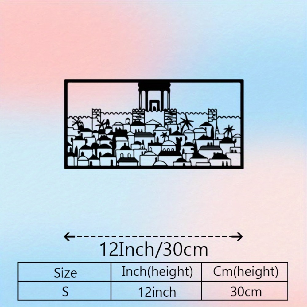 CIFBUY Metal Wall Art Jerusale - Home & Bathroom Building Products Pte Ltd ulasan dan harga