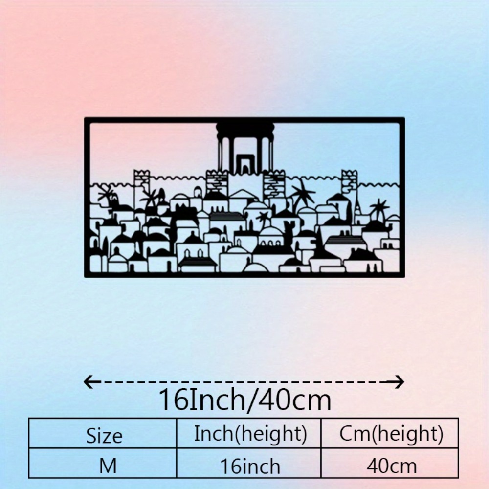 CIFBUY Metal Wall Art Jerusale - Home & Bathroom Building Products Pte Ltd ulasan dan harga